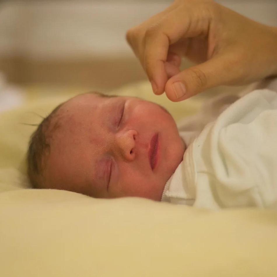 Sleeping newborn baby